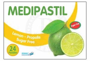MEDIPASTIL SEKERSIZ YESIL LIMON, PROPOLIS 24 pastil İlaç Görseli
