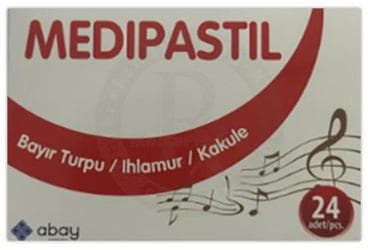 MEDIPASTIL VOCAL KARATURP, MUR, IHLAMUR, KAKULE 24 pastil İlaç Görseli