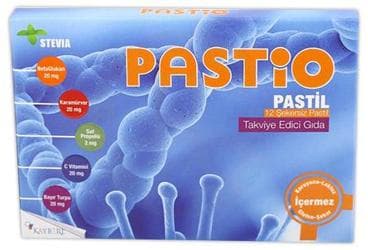 PASTIO SEKERSIZ PASTIL 12 adet İlaç Görseli