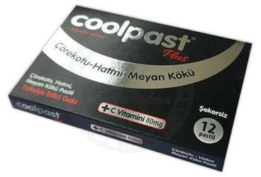 COOLPAST COREKOTU, HATMI, MEYAN KOKU ICEREN PASTIL 16 adet İlaç Görseli
