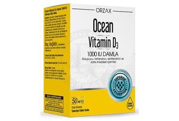 OCEAN VITAMIN D3 DAMLA 1000 IU 50 ml şişe İlaç Görseli