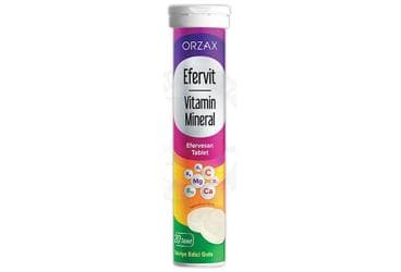 EFERVIT MULTIVITAMIN EFERVESAN TABLET 20 tablet İlaç Görseli