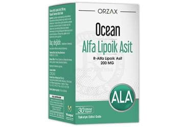 OCEAN ALFA LIPOIK ASIT ICEREN TAKVIYE EDICI GIDA 200 mg 30 kapsül İlaç Görseli
