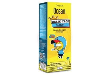 OCEAN BALIK YAGI SURUP KRAL SAKIR LIMON AROMALI TAKVIYE EDICI GIDA 150 ml şişe İlaç Görseli
