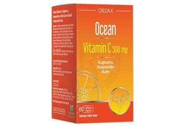 OCEAN VITAMIN C KAPSUL 500 mg 60 kapsül İlaç Görseli