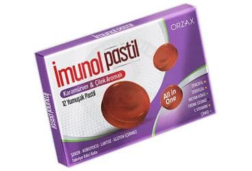 IMUNOL KARAMURVER & CILEK AROMALI PASTIL 12 pastil İlaç Görseli