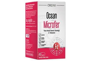 OCEAN MICROFER TAKVIYE EDICI GIDA KAPSUL 60 kapsül İlaç Görseli