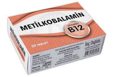 ANTI NATURAL METILKOBALAMIN VITAMIN B12 CIGNEME TABLETI 30 tablet İlaç Görseli