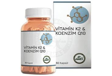 ANTI VITAMIN K2 VE KOENZIM Q10 ICEREN TAKVIYE EDICI GIDA 30 kapsül İlaç Görseli