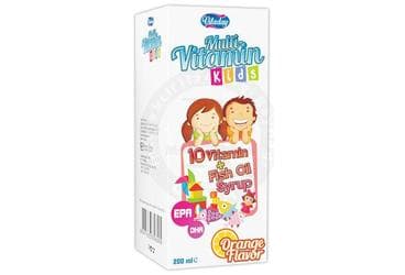 VITALLDAY MULTIVITAMIN KIDS SURUP 200 ml şişe İlaç Görseli
