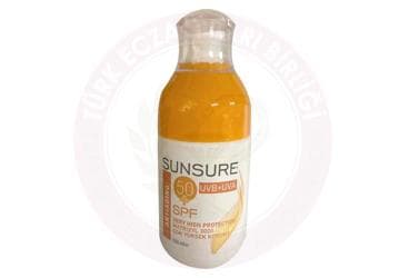DERMO CLEAN SUNSURE SPF50+ ANTIAGING GUNES KREMI 100 ml şişe İlaç Görseli