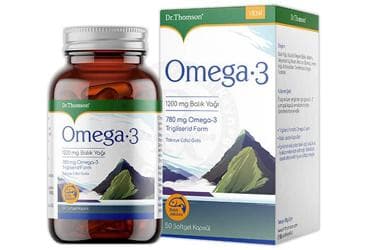DR THOMSON OMEGA 3 VE BALIK YAGI ICEREN TAKVIYE EDICI GIDA 30 kapsül İlaç Görseli