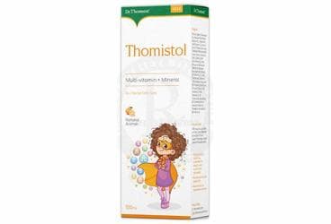 DR THOMSON THOMISTOL MULTI-VITAMIN VE MINERAL ICEREN PORTAKAL AROMALI SIVI TAKVIYE EDICI GIDA 200 ml şişe İlaç Görseli