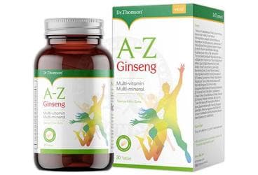 DR THOMSON A-Z GINSENG MULTI-VITAMIN MULTI-MINERAL TAKVIYE EDICI GIDA 30 tablet İlaç Görseli