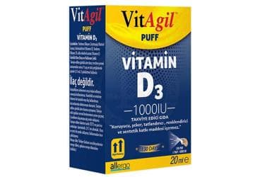 VITAGIL VITAMIN D3 TAKVIYE EDICI GIDA 1000 IU 20 ml şişe İlaç Görseli