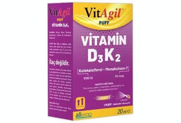 VITAGIL PUFF VITAMIN D3K2 ICEREN SPREY TAKVIYE EDICI GIDA 20 ml şişe İlaç Görseli