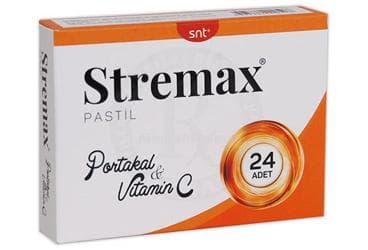 STREMAX PORTAKAL VITAMIN C DROPS 18 pastil İlaç Görseli