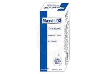 MAXVIT-D3 ORAL DAMLA 20 ml şişe İlaç Görseli