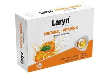 LARYN PORTAKAL VITAMIN C PASTIL 24 pastil İlaç Görseli