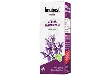 IMUBEST AFRIKA SARDUNYASI KOK EKSTRESI ICEREN TAKVIYE EDICI GIDA 1434,29 mg/1,6 ml 20 ml şişe İlaç Görseli