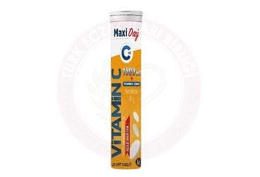 MAXI DAY C VIT TAKVIYE EDICI GIDA 20 TABLET İlaç Görseli