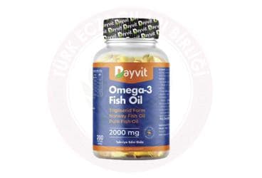 DAYVIT OMEGA-3 BALIK YAGI ICEREN TAKVIYE EDICI GIDA 200 kapsül İlaç Görseli