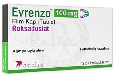 EVRENZO 100 MG FILM KAPLI TABLET (12 ADET) İlaç Görseli