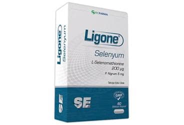 LIGONE SELENYUM TAKVIYE EDICI GIDA 200 mcg 60 kapsül İlaç Görseli