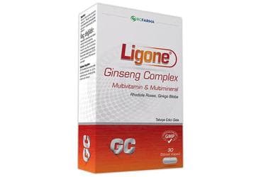 LIGONE GINSENG COMPLEX MULTIVITAMIN MULTIMINERAL ICEREN TAKVIYE EDICI GIDA 30 kapsül İlaç Görseli