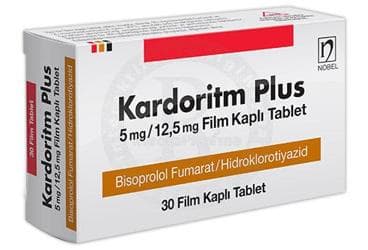 KARDORITM PLUS 5 MG/12,5 MG  FILM KAPLI TABLET İlaç Görseli