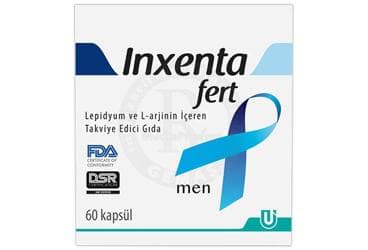 INXENTAFERT MEN LEPIDYUM VE L-ARJININ ICEREN TAKVIYE EDICI GIDA 60 kapsül İlaç Görseli