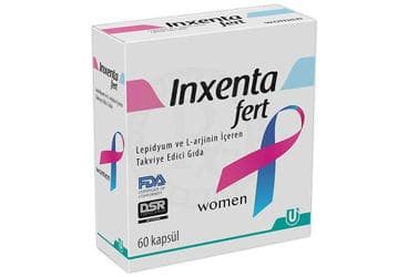 INXENTAFERT WOMEN LEPIDYUM VE L-ARJININ ICEREN TAKVIYE EDICI GIDA 60 kapsül İlaç Görseli