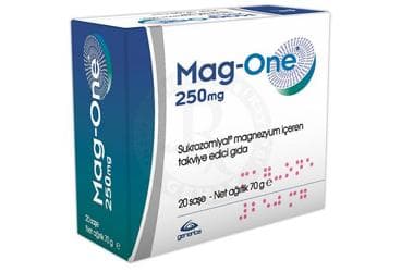 MAG-ONE SUKROZOMIYAL MAGNEZYUM ICEREN TAKVIYE EDICI GIDA 20 saşe İlaç Görseli