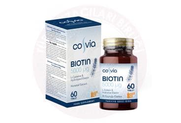 COSVIA BIOTIN TABLET 5000 mcg 60 tablet İlaç Görseli