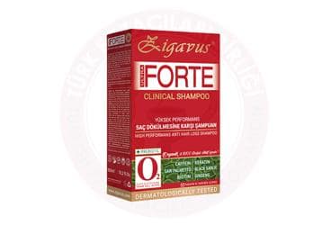 ZIGAVUS FORTE CLINICAL YAGLI SACLAR ICIN SAMPUAN 300 ml şişe İlaç Görseli