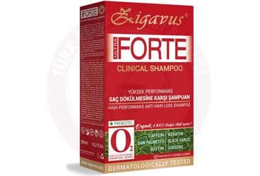 ZIGAVUS FORTE CLINIC KURU & NORMAL SACLAR ICIN SAC DOKULMESINE KARSI SAMPUAN 300 ml şişe İlaç Görseli