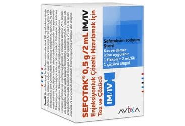 SEFOTAK 500 MG 1 FLAKON İlaç Görseli