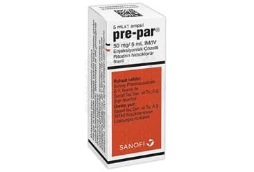 PREPAR 5 ML 50 MG 1 AMPUL İlaç Görseli