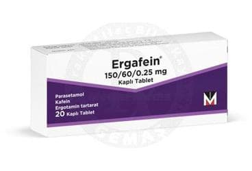 ERGAFEIN 150/60/0,25 MG KAPLI TABLET (20 DRAJE) İlaç Görseli