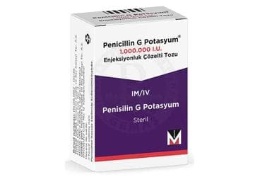 PENICILLIN G POTASYUM 1.000.000 IU ENJEKSIYONLUK COZELTI TOZU (1 FLAKON) İlaç Görseli