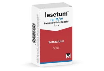 IESETUM 1G IV/IM ENJEKSIYONLUK COZELTI TOZU (1 FLAKON) İlaç Görseli