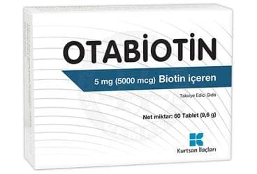 OTABIOTIN BIOTIN ICEREN TAKVIYE EDICI GIDA 60 tablet İlaç Görseli