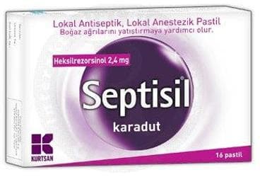 SEPTISIL KARADUT PASTIL 16 pastil İlaç Görseli
