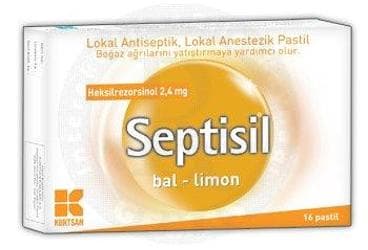 SEPTISIL BAL LIMON PASTIL 16 pastil İlaç Görseli