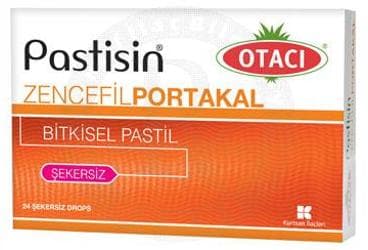 OTACI PASTISIN ZENCEFIL/PORTAKAL PASTIL 24 pastil İlaç Görseli