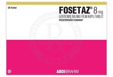 FOSETAZ 8 MG UZATILMIS SALIMLI FILM KAPLI TABLET (28 TABLET) İlaç Görseli