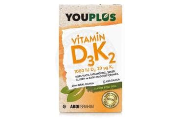 YOUPLUS VITAMIN D3K2 DAMLA 20 ml İlaç Görseli