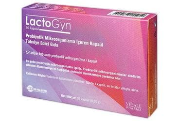 LACTOGYN PROBIYOTIK MIKROORGANIZMA ICEREN KAPSUL 30 kapsül İlaç Görseli