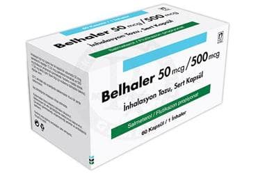 BELHALER 50 MCG/500 MCG INHALASYON TOZU, SERT KAPSUL İlaç Görseli