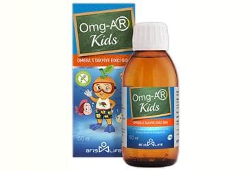 OMG-AR KIDS OMEGA 3 ICEREN PORTAKAL AROMALI SIVI TAKVIYE EDICI GIDA 150 ml şişe İlaç Görseli